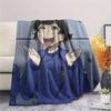 Blue Lock  Print Flannel Blanket, High quality Comfortable for All Seasons, Home Decor, Warmth and Comfort