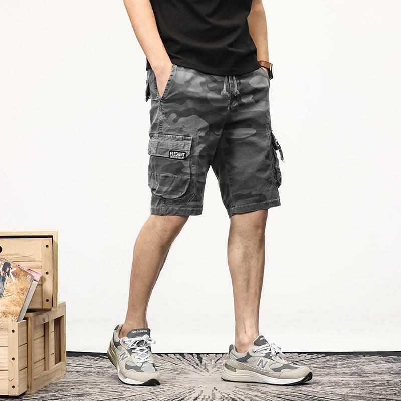 Men's Trendy Camouflage Shorts - Loose Fit, Plus Size, Mid-Length, Casual Summer Wear