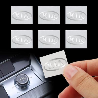 2/5/10pcs 3D Metal Car Interior Dekoration Stickers Badges Auto Styling For Rio Ceed Sportage Cerato Soul Sorento Picanto K5