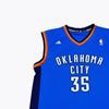 Adidas X NBA Collaboration Oklahoma City Thunder Durant Fashion Comfortable Soft Skin-Friendly Basketball Jersey Unisex jersey Blue 7818A-3CB-AEB1104