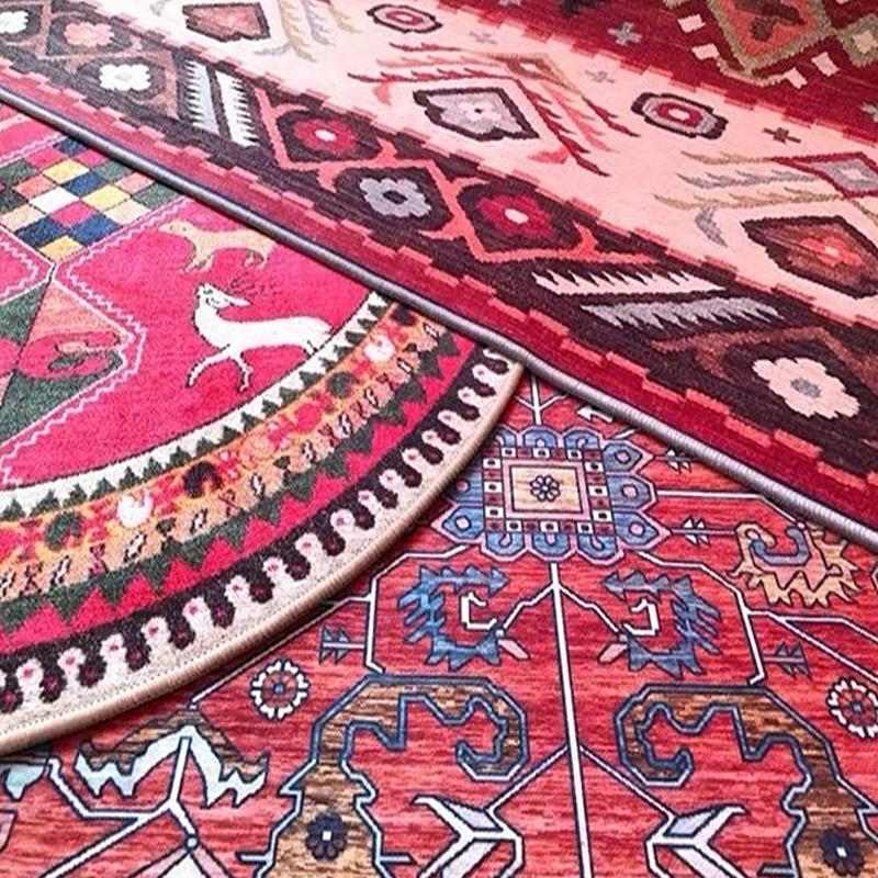 Persian Retro Runners Carpet Villa Hall Corridor Rugs Apartment Passageway Non-slip Rug Hotel Stairs Decoration Floor Mat Custom