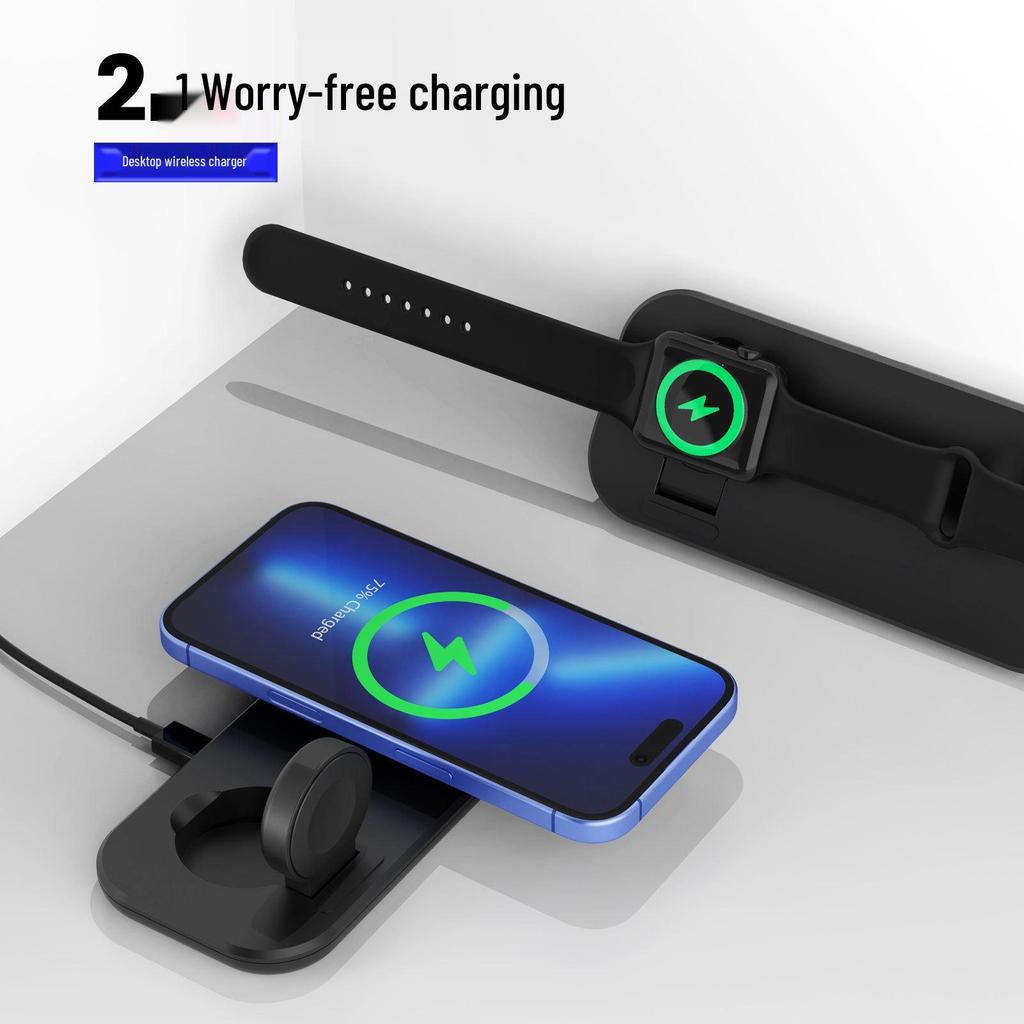 3-in-1 Wireless Charger for Apple Watch and Phone