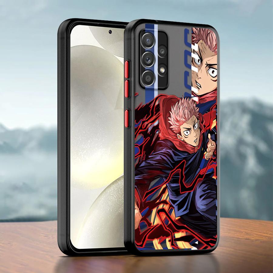 

Чехол Jujutsu Kaisen для Samsung Galaxy A04e A12 A03 A70 A01 Core A13 A04s A11 A14 A10s A50 A02 с мягким краем A05 A20 A03s A20s A02s Galaxy A10