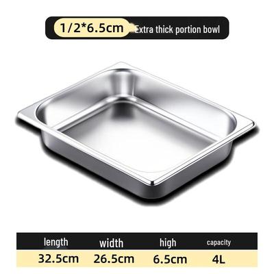 304 Stainless Steel Rectangular Buffet Food Pan