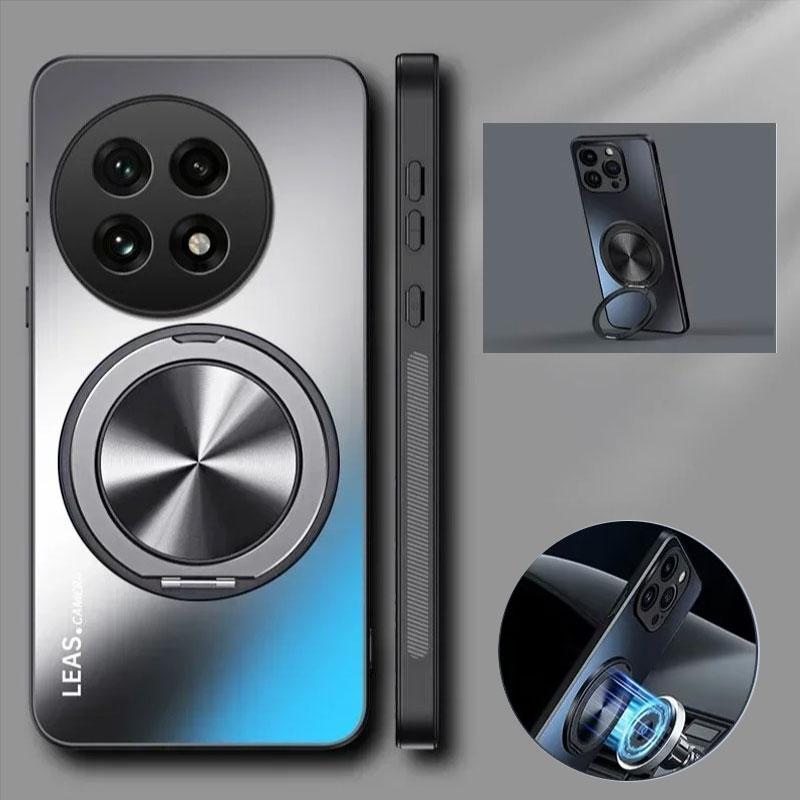 Magnetic Case for OnePlus Ace 5 Pro 13R 13 12 12R 11 11R 10r 10T Ace 3v 2 Pro Matte Shockproof Holder Stand Cover Funda