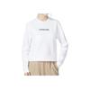 Printed Round Neck Long Sleeve Sweatshirt Women Tops White HM7092