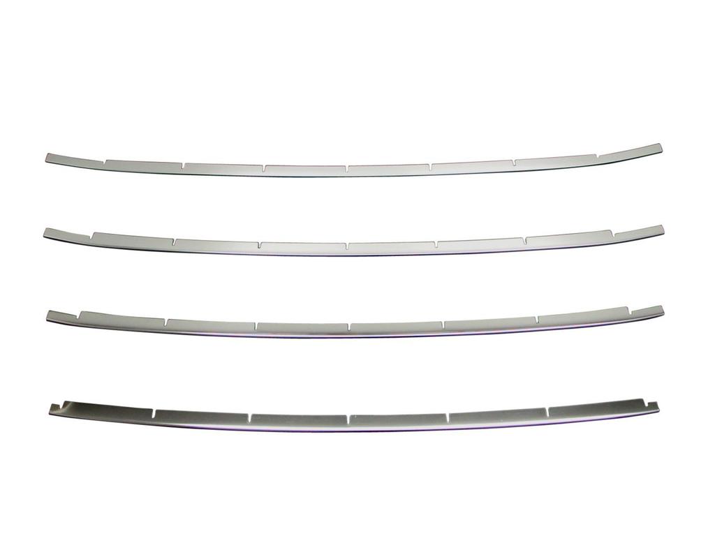 BRIGHTZ Finitura Acciaio Inossidabile Placcato Stampi Paraurti Anteriore per Honda Aqua NHP10 NHP P10 10 21582 Ultra-Specchio (Set da 4 pezzi) (Modello recente) [FBUM-MOL-004]
