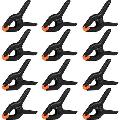 10pcs Heavy-Duty 2in Spring Clip Versatile Plastic Grip for Crafts Woodworking & Photography Studio Tool Backgrounds Fixed Clips