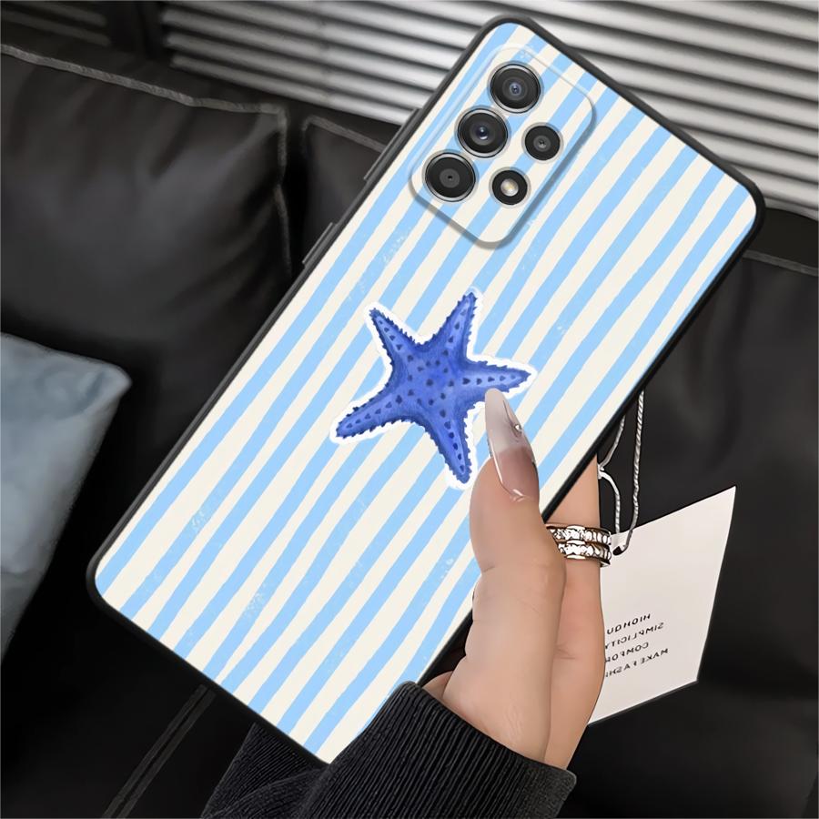 Case for Samsung Galaxy A03 A05 A01 A02 A06 Note 20 Ultra 9 10 A50 A70 A10 A20 A30 A40 A04 Soft Back Phone Cover Marine Animals