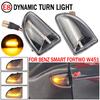 2PCS For Smart Fortwo 451 MK1 & MKII 2007-2015 Smoked Lens Amber LED Dynamic Side Marker Light Turn Signal Lights Arrow Flasher