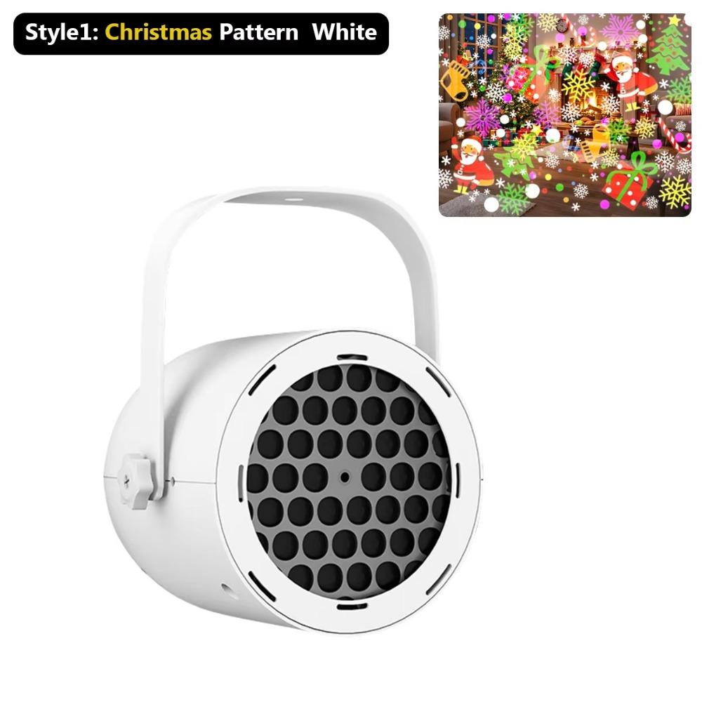 USB Christmas Snowflake Projector Clear Patterns Christmas LED Lights  For Christmas Decorations