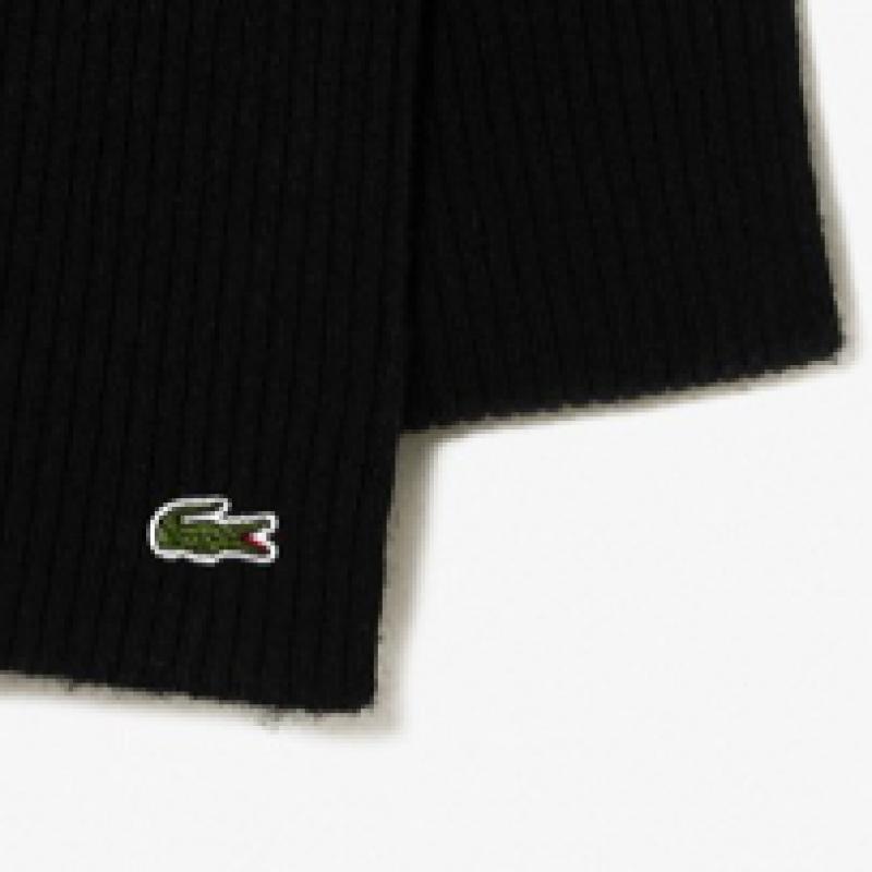 Lacoste Public Wool Lip Tissue Muffler Re0058 54n 031 q2nRe0058 54n031
