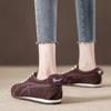 Casual Moral Training Shoes Spring and Autumn New Round Head Thick-soled Lace-up Color Matching Low-top Sports Board Shoes Brown Single