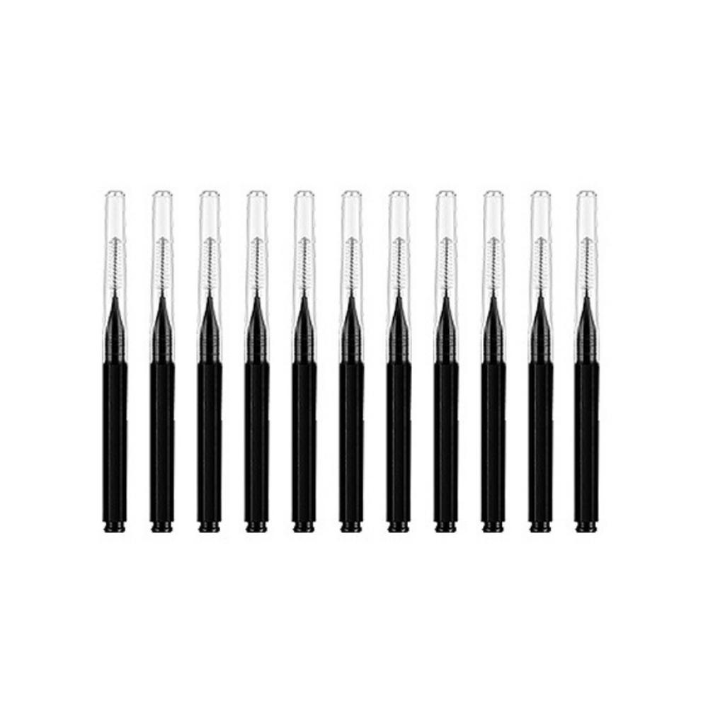 

10 pieces/set Portable Gap Brush Disposable Mini Eyebrow Brush Tooth Gap Cleaning чорний