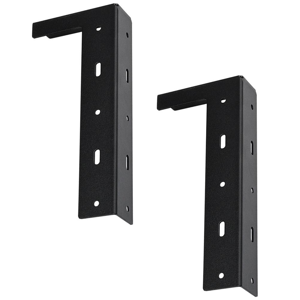 2pcs Heavy Duty Cabinet Wall Mount Bracket Metal Suspension Fitting For Kitchen Office Workshop Storage Shelves Mounting