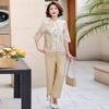 Mom's 2026 Summer Cotton-Linen Short Sleeve Two-Piece Set for Women: Stylish, New Chinese Style, Perfect for Middle-Aged and Elderly.