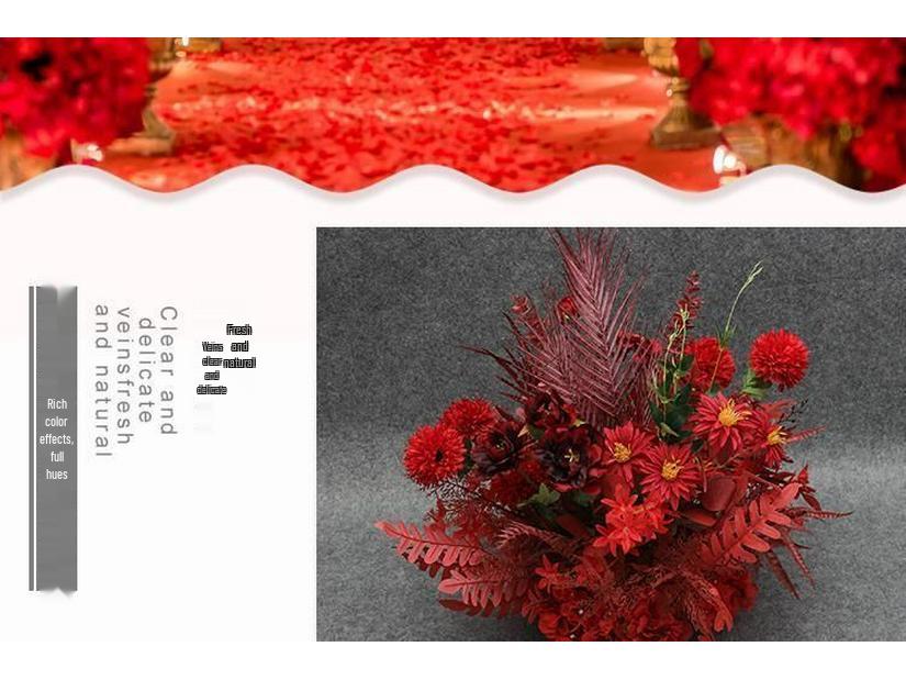 Stor Eukalyptus Silkesblomma Bordsdekoration för Bröllop