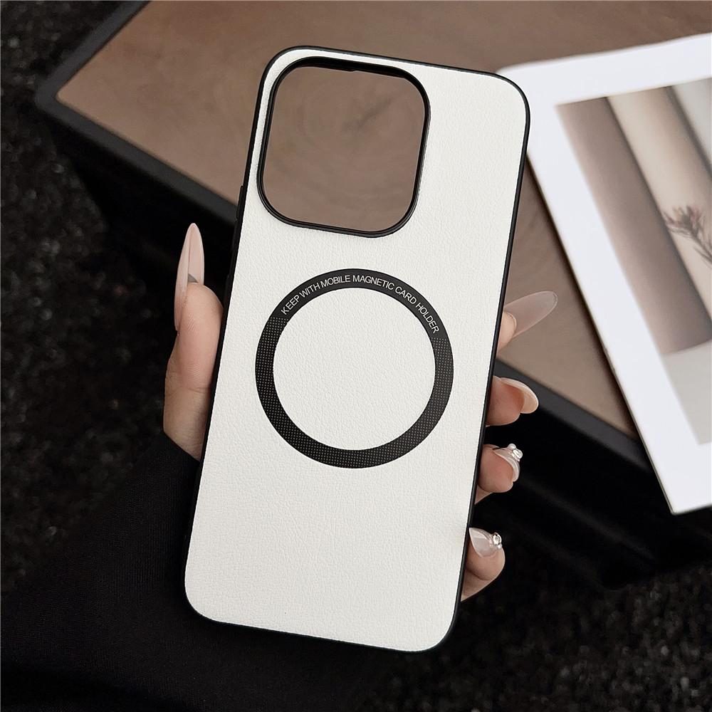 PU Leather Wireless Charging For Magnetic Case For Honor 400 Lite Honor400Lite G Soft Back Cover