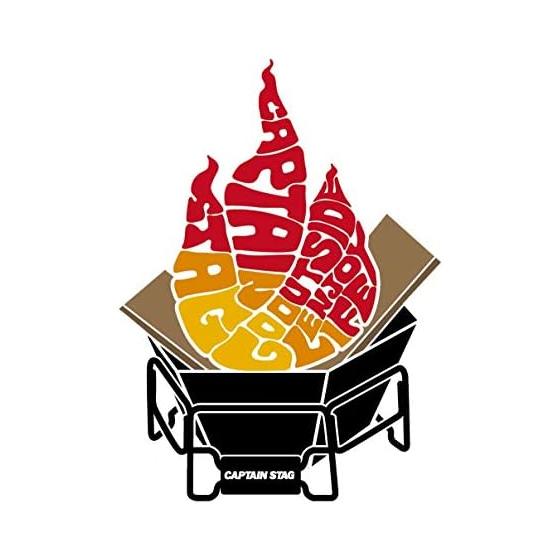 CAPTAIN STAG Наклейка-печать CS Design [Hexa Grill] 60 x 82 мм UM-1545