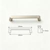 Modern Style Cabinet Handles Brushed Nickel Finish Furniture Handles  For Dresser Cabinet