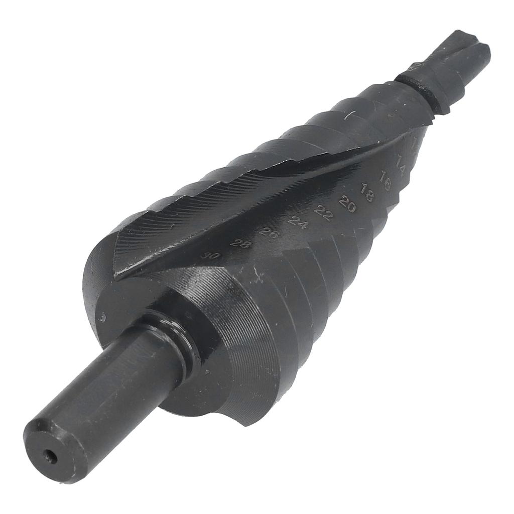 Step Drill Bit High Speed Steel 6?30mm Drilling Head Accessory Part for Iron Wood