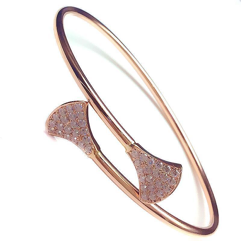 Purple Gold Color Gold Fashion Personality Temperament Exquisite Rose Gold Plated Shiny Diamond Inlaid Small Skirt Bracelet