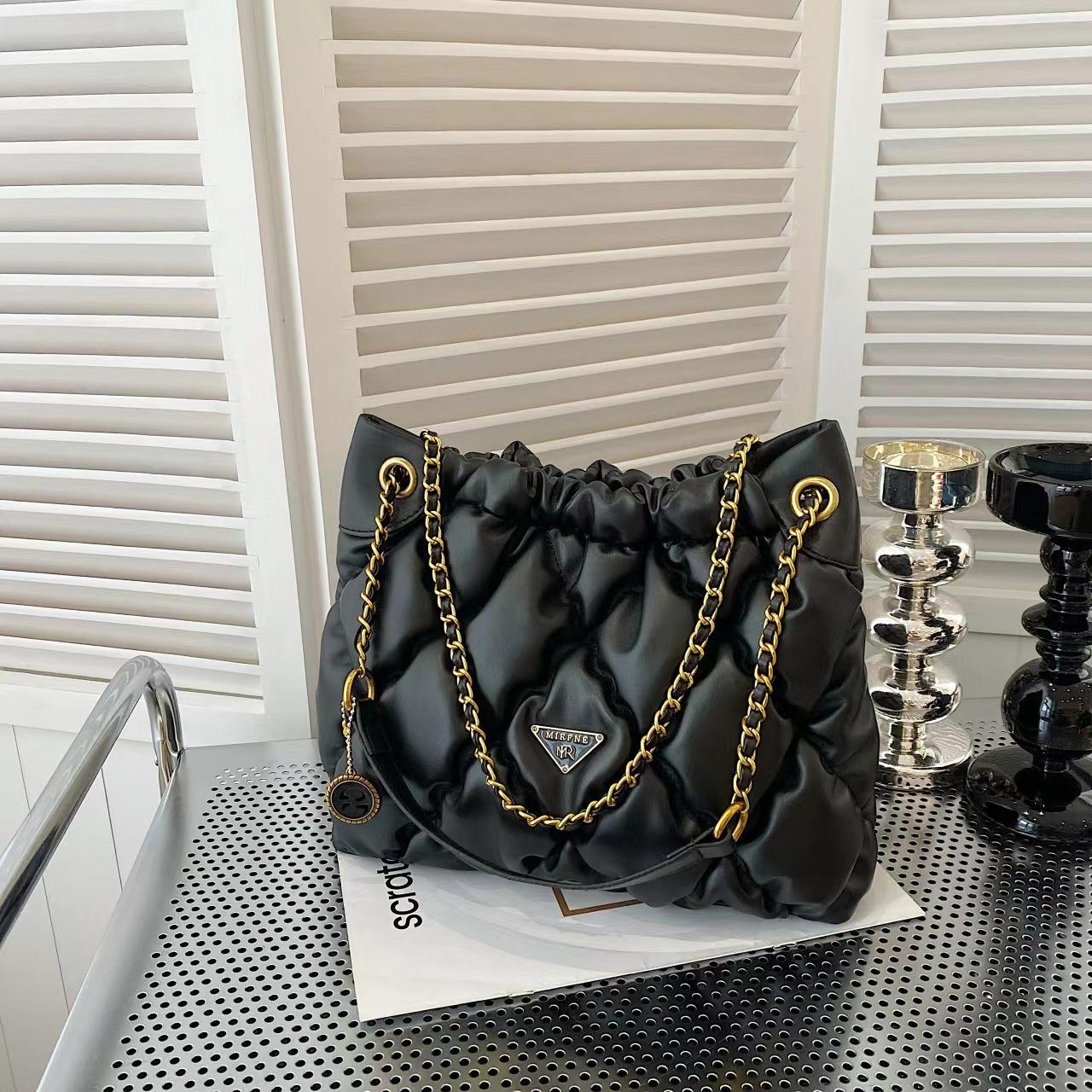 

Модная женская сумка-мессенджер с цепочкой на ремне, повседневная сумка-мессенджер чёрный