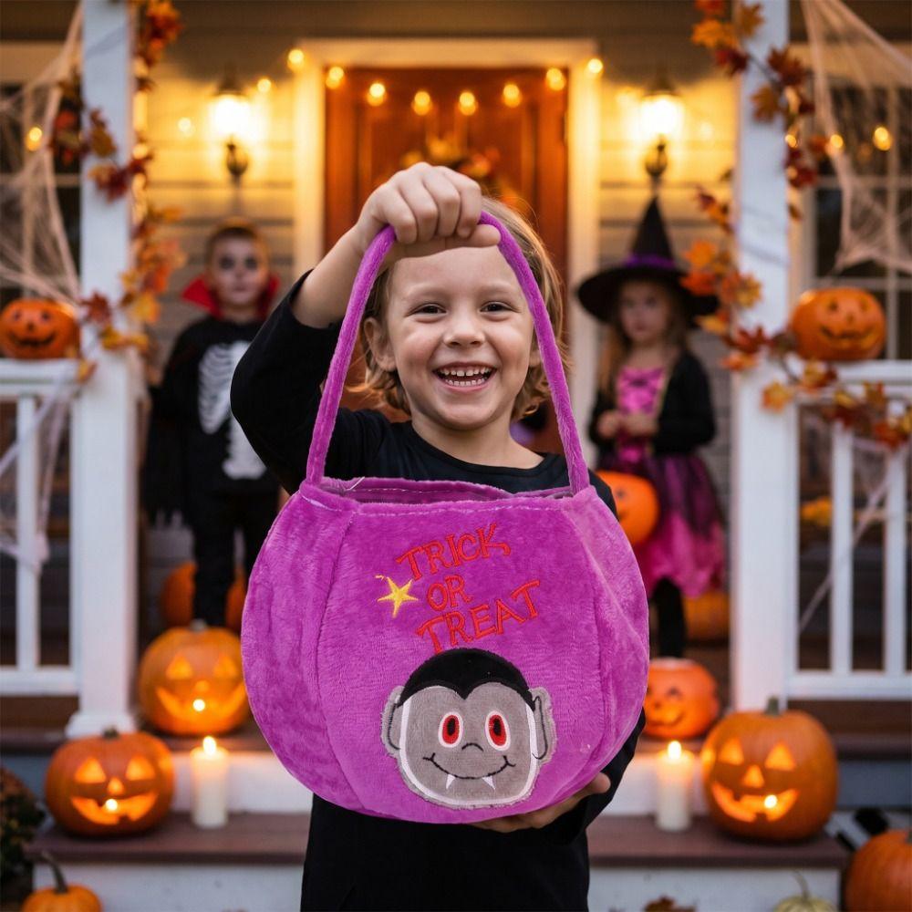 Gifts Pouch Halloween Candy Bag Ghost Trick-Or-Treat Candy Basket Pumpkin Candy Bucket  Children