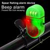 4Pcs Fishing Rod Bite Alarm Waterproof LED Alert with Loud Buzzer Clip-On Electronic Night Fishing Sensor for All Rods