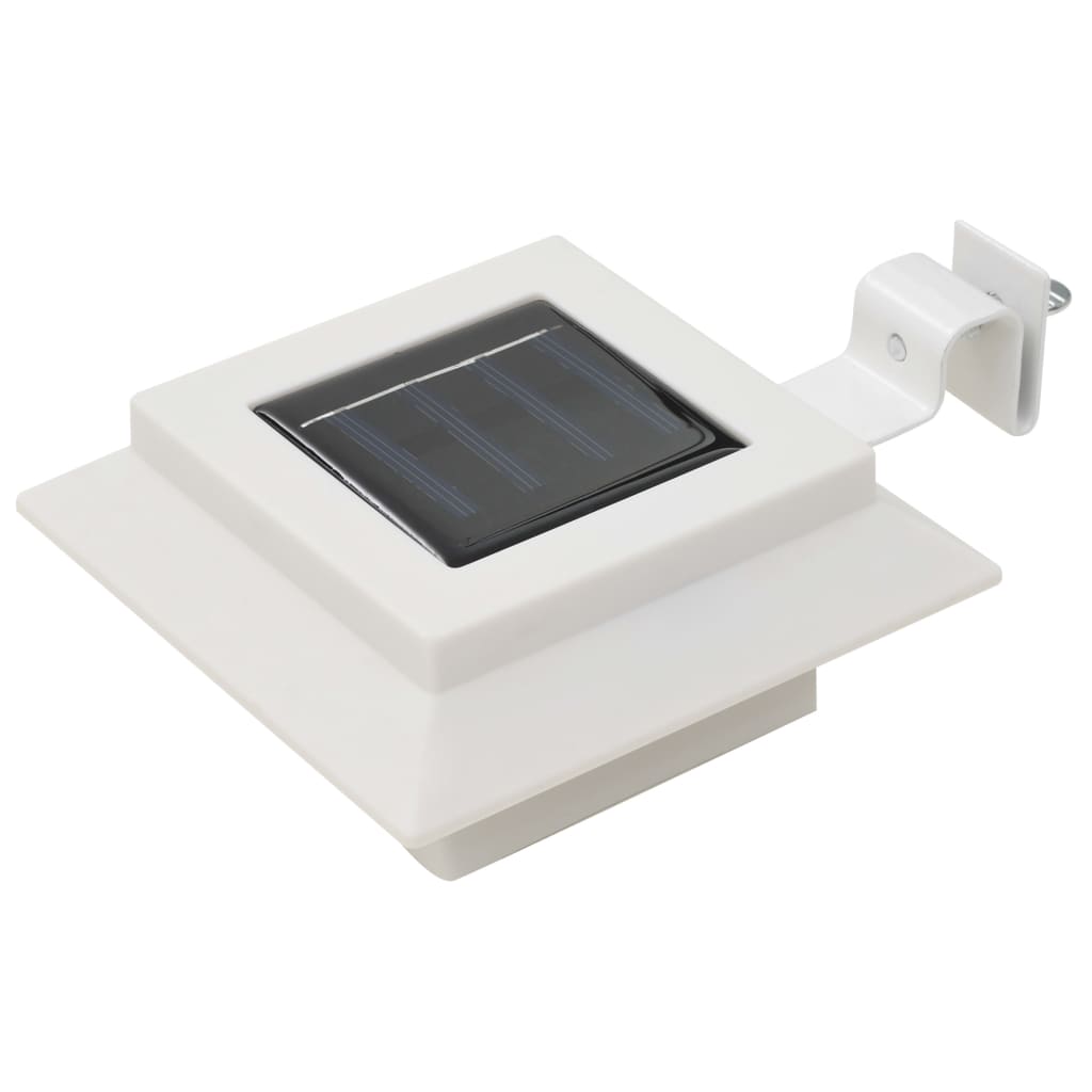 Outdoor Solar Lights 6 pcs LED Square 12 cm White