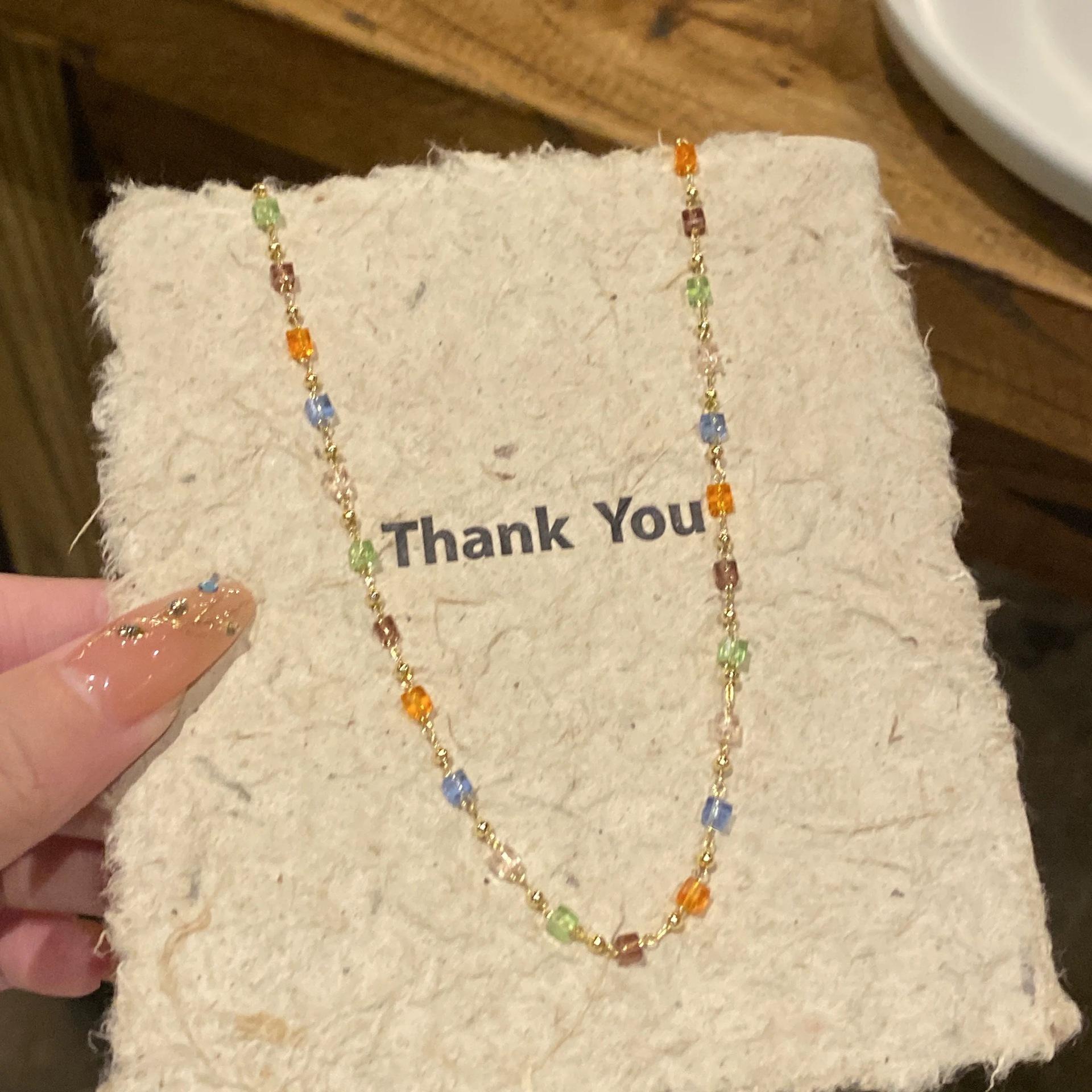 Female Niche Unique Collarbone Bead Necklace