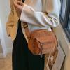 Korean Harajuku Messenger Bags Corduroy Women's Small Shoulder Bag Teenager Girl Crossbody Bag Cute Tote Student Bolsa