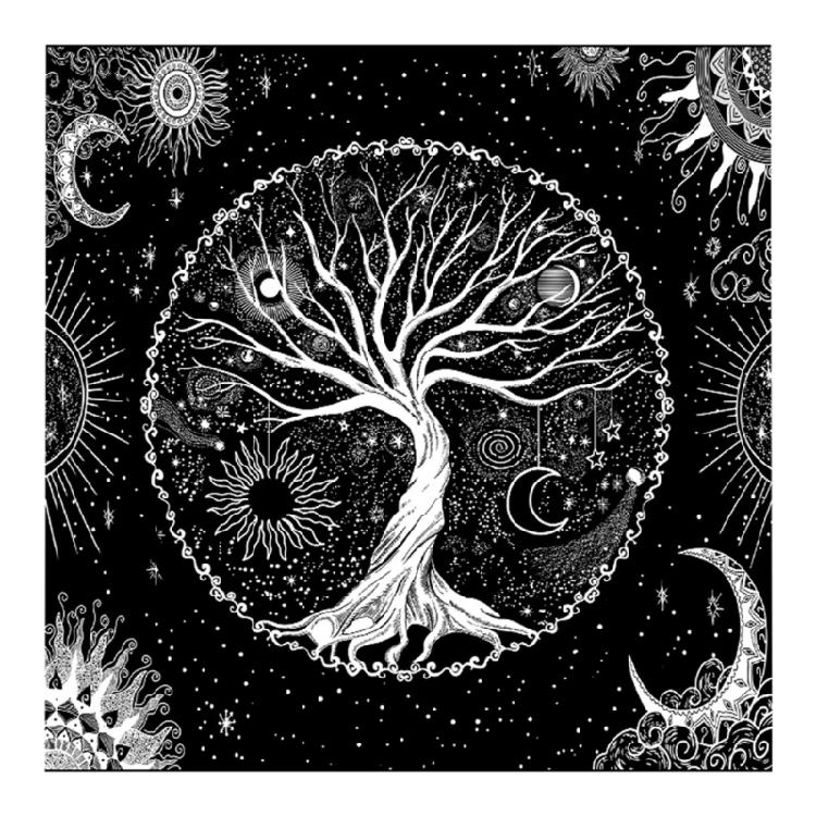 Tarot Card Tablecloth Pagan Spiritual Astrology Cards Pad Divination Altar Cloth