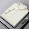 Dmao Kurzarm-POLO-Shirt, atmungsaktives T-Shirt aus reiner Baumwolle für Herren, Business Casual Revers-Oberteil
