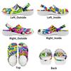 Unisex Printed EVA Beach Shoes Lightweight Breathable Slip On Garden Clogs Pool Bathroom Home Casual Sandals Home Garden Use
