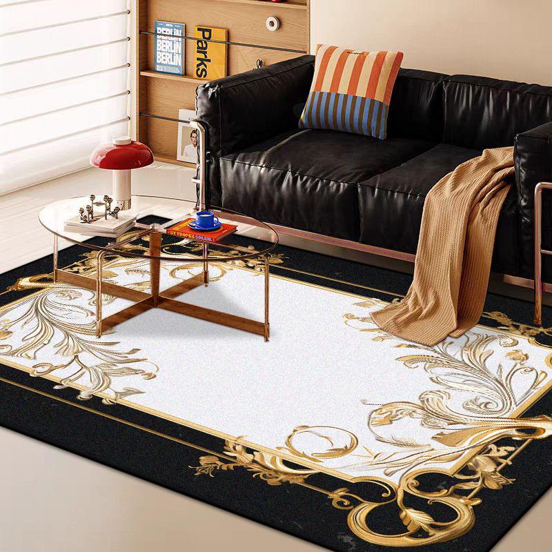 Modern Marble Style Big Size Antiskid Carpet Living Room Luxury Soft Decoration Bedroom Rug Machine Washable Entrance Door Mat