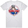 Camiseta Blanca para Hombre Talla Grande Comida Favorita de Bubba Gump Shrimp Company