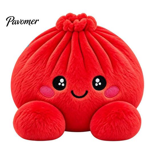 Stress Relief Squeeze Toy Giant Dumpling Pillow, Cute Plush Stuffed Steamed Bun Toy, Kawaii Doll Slow Rebound Soft Stretch Decompression Fidget