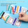 Medicine Organizer 7 Colors Self Sealing Translucent Medicine Bags Trave 7pcs Pill Pouch Bags Reusable Zippered Pill Pouch Set