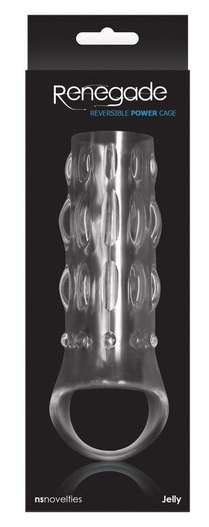 Gaine de pénis Power Cage 11 x 4cm Clear - Renegade - Gaines Pénis