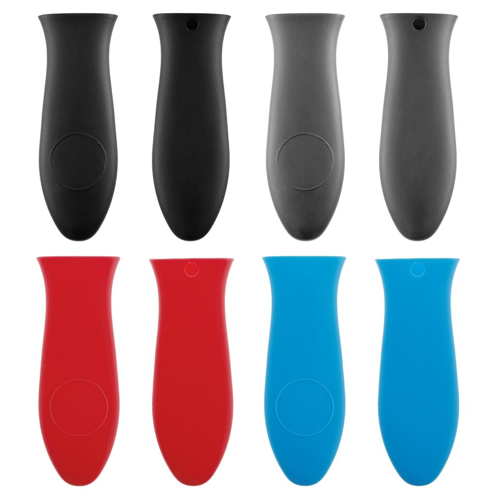 8Pcs Silicone Hot Handle Holder Heat Resistant Pot Handle Covers Flexible Pot Handle Sleeve Dishwasher Safe Silicone Pan Handle
