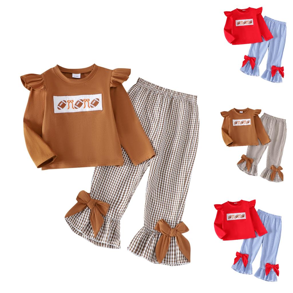 Kids Casual Long-Sleeve Set, Comfortable Daily Wear Outfits