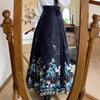 Women's  Chinese-Style Horse Face Skirt - Hanfu Pleated One-Piece Long Skirt
