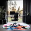 Stitch Printed Round Rug Carpet Chair Rug Area Rug Entryway Doormats,for Office Chair Living Room Bedroom Kitchen Room.