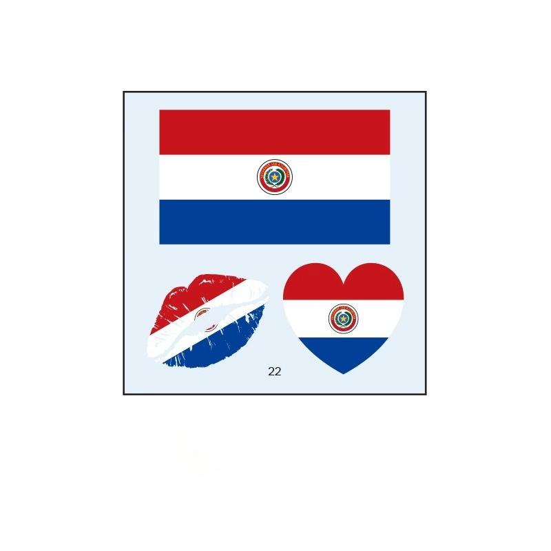 10PCS New World Cup Flag Tattoo Stickers Football Game Games Tattoo Stickers Makeup Face Stickers