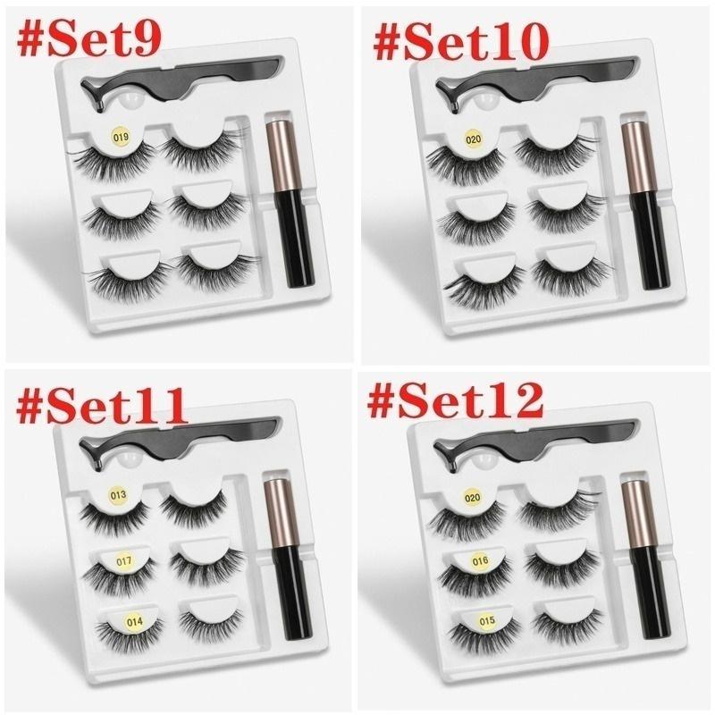 

Магнитные ресницы 3D норковые ресницы для макияжа Магнитные ресницы Подводка для глаз Набор пинцетов Натуральные накладные ресницы Короткие искусственные ресницы Set 11