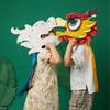 Paper Chinese Dragon Head Mask Traditional Children's Making Material Pack  Festival Supplies