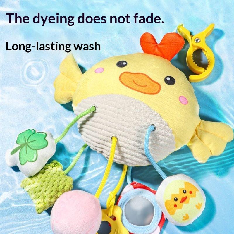 Baby Plush Animal Hanging Rattle Toy Baby Rattles Mobiles Cute Hanging Bell Educational Baby Toys For Stroller Crib Decoration