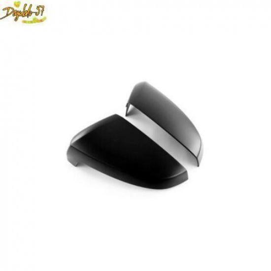 2PCS Matte Black Rearview Mirror Cover Cap Trim For Isuzu D-Max Dmax -