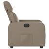 Electric Recliner Chair Cappuccino Brown Faux Leather